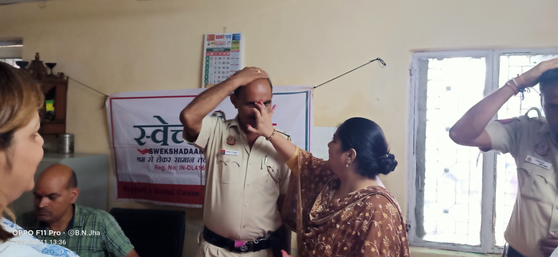 Raksha Bandhan Celebration with Delhi Police